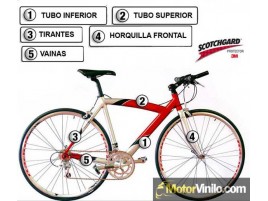 Protege tu bicicleta, vinilo protector bici d'occasion pour 130 EUR in  Elx/Elche sur WALLAPOP