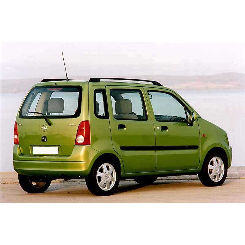 per Opel Agila A I Minivan 1 3700003 Colore: Nero Generazione Anno di Costruzione 2000-2007 F3 Spangenberg Listelli di Protezione Laterali 