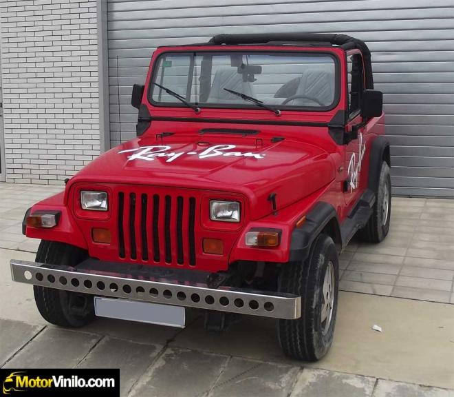 jeep vinilo rojo