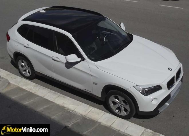 Bmw x1 techo vinilo negro brillante