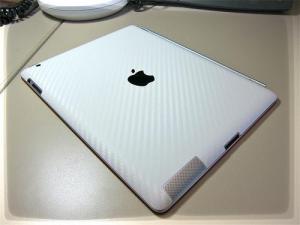 Ipad Forrado en vinilo Carbono Blanco 3M