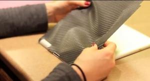 Forrando el Ipad 2 con Vinilo Carbono DI-NOC