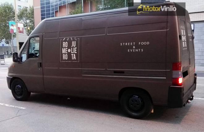 food truck vinilo marron mate metal