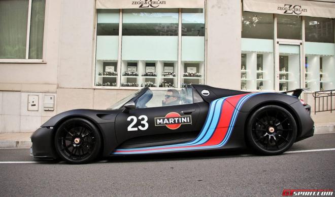 Porsche 918 Spyder vinilo negro mate Martini