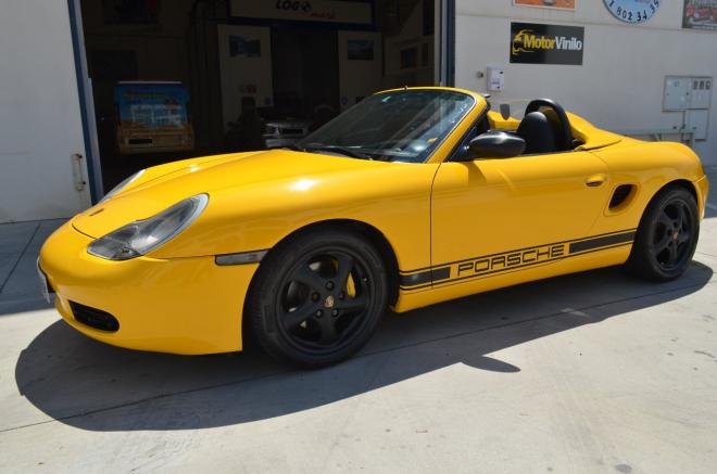 porsche boxster vinilo amarillo sunflower