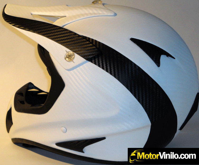 Casco Carbono Blanco