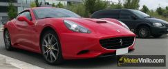 Ferrari California vinilo rojo brillante