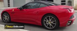 Techo rotulado negro Ferrari California