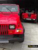 jeep rojo brillante