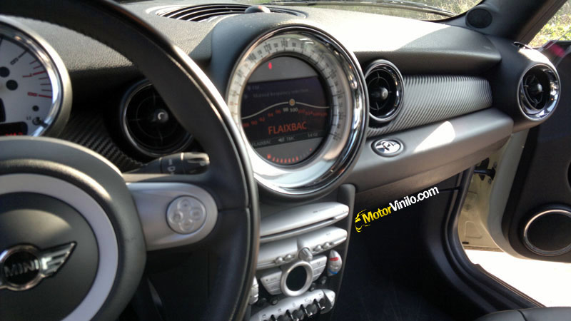 interior carbono mini cooper