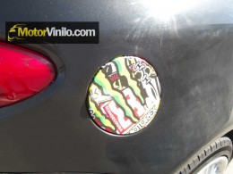 Alfa Romeo tapa deposito vinilo sticker bomb