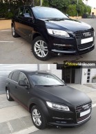 Antes y Después Audi Q7 Vinilo Gris Oscuro Mate 