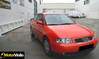 audi a3 film rojo brillante