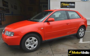 audi a3 vinilo rojo brillante