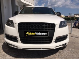 Audi q7 detalles vinilo negro mate