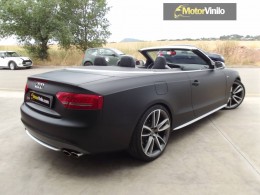 Audi S5 Cabrio Vinilado Negro Mate