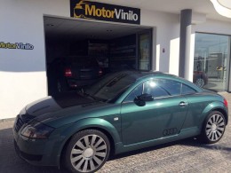 audi tt detalles vinilo negro brillante