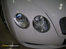 Bentley Detalle del Vinilo Blanco Brillante