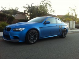 BMW Forrado en Azul Mate 3M