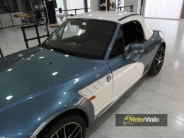 BMW Z3 detalles vinilado Blanco brillo