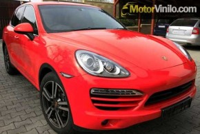 Porsche Vinilo Rojo Brillante