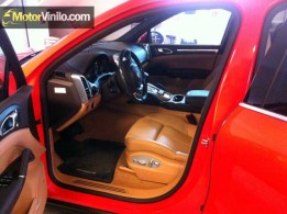 Porsche Forrado en Vinilo Rojo Brillante 3M