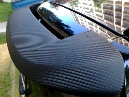 Alerón del Mini en Fibra de Carbono Mate