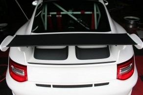 Alerón del Porsche en Vinilo Carbono Mate