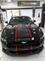 Ford Mustang 5.0 Franjas vinilo carbono e impresiones