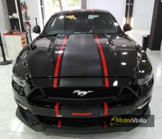 Ford Mustang 5.0 Franjas vinilado carbono e impresiones