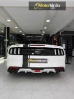 Ford Mustang franjas vinilo Negro mate