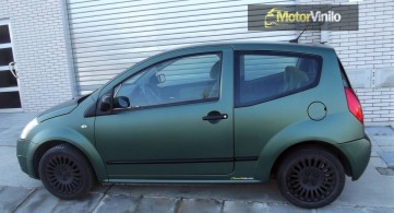 citroen c2 forrado vinilo verde pino