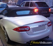 Jaguar xk vinilado completo blanco perlado 
