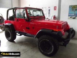 jeep wrangler film rojo brillante