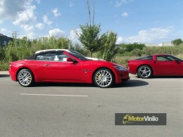 maserati grancabrio fendi film rojo brillante