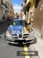 Mercedes Benz SLK AMG vinilo cromado Plata