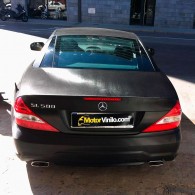 mercedes sl vinilo negro cepillado