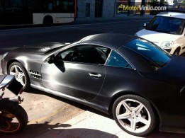 mercedes sl vinilo negro cepillado metalizado