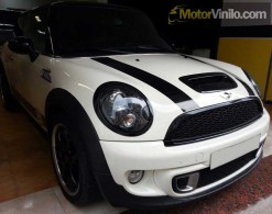 mini cooper molduras vinilo negro brillante