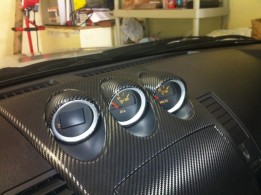 Detalle del Vinilo Carbono Mate Nissan 350Z