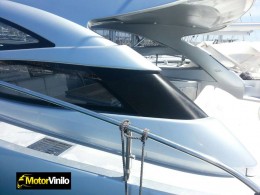 pershing 50 vinilo gris aluminio brillante carbono brillante