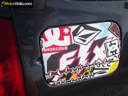 Renault megan tapa deposito vinilo sticker bomb