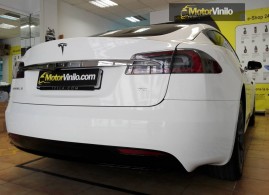 Tesla Model S 75 vinilo Blanco brillo 