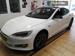 Tesla Model S 75 vinilo Blanco brillo 