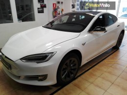 Tesla Model S 75 vinilo Blanco brillo
