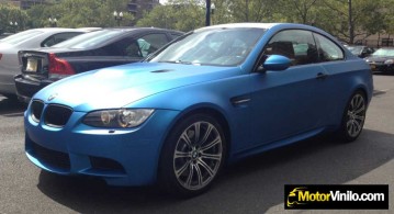 BMW con vinilo Azul Mate 3M