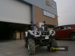 Yamaha ATV vinilo camuflaje artico