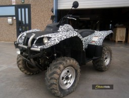 Yamaha ATV vinilado camuflaje artico