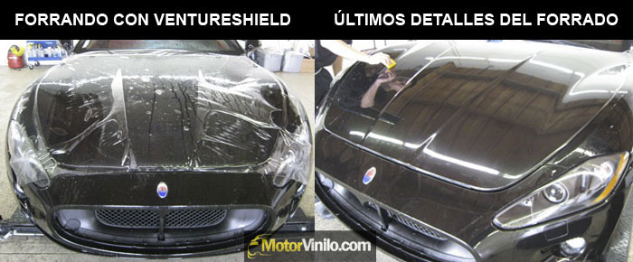 Forrando Maserati con el Film Protector VentureShield VentureShield. Film protección pintura